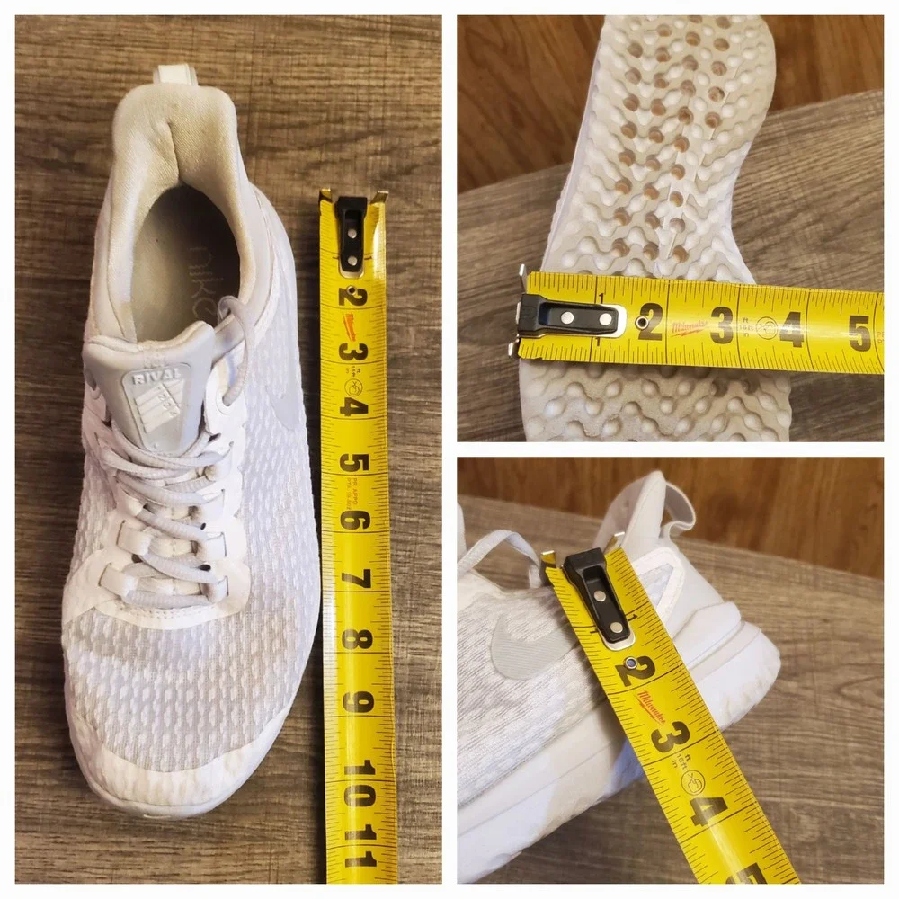 Nike Renew Rival‎ Lace Up Running Shoes Women's Size 7.5 White
